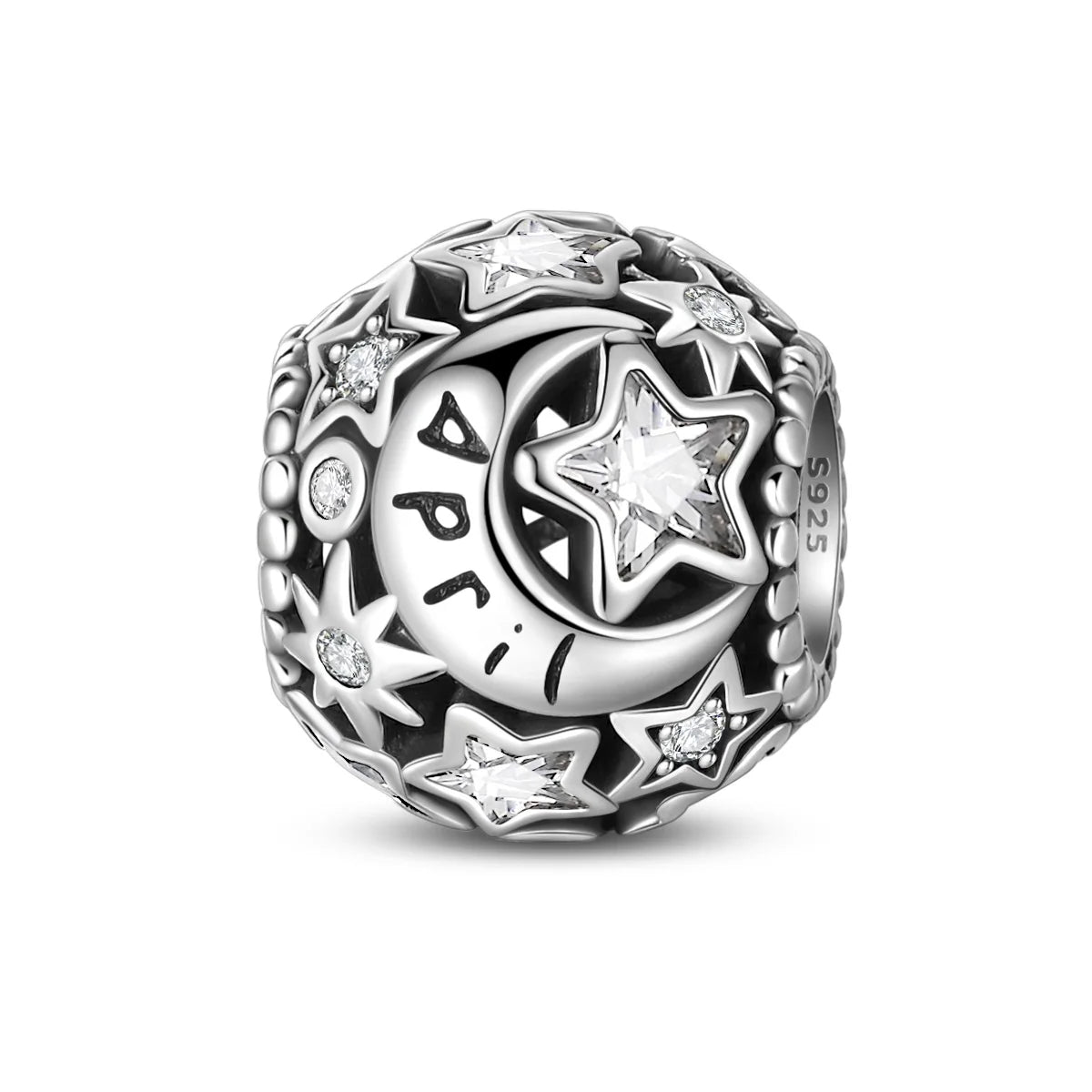 Amarante Jewelry Star & Moon Birthstone Charm