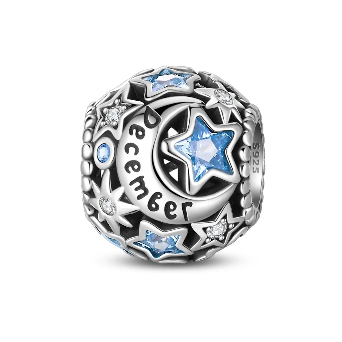 Amarante Jewelry Star & Moon Birthstone Charm