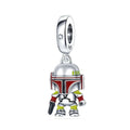 Amarante Jewelry Star Wars Boba Fett Mandalorian Helmet Warrior Charm