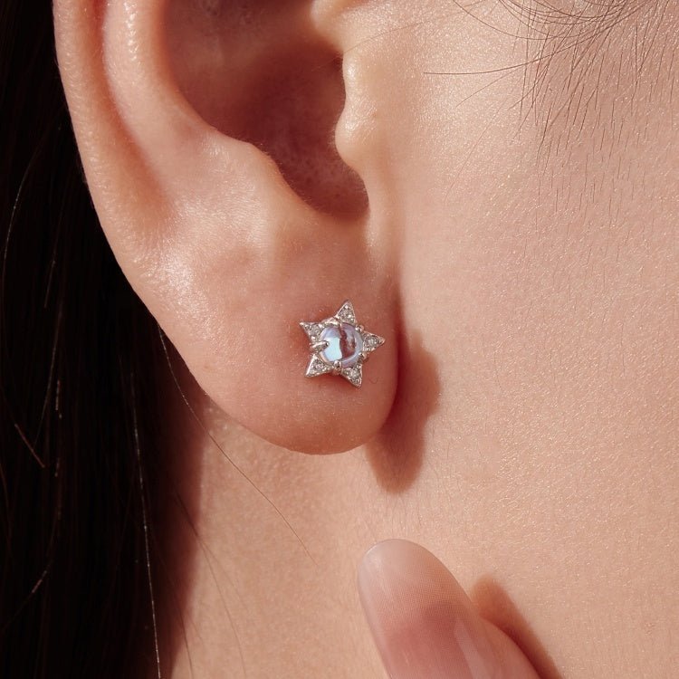 Amarante Jewelry Starlit Moonbeam Opal Stud Earrings
