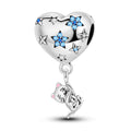 Amarante Jewelry Starry Heart & Playful Cat Charm