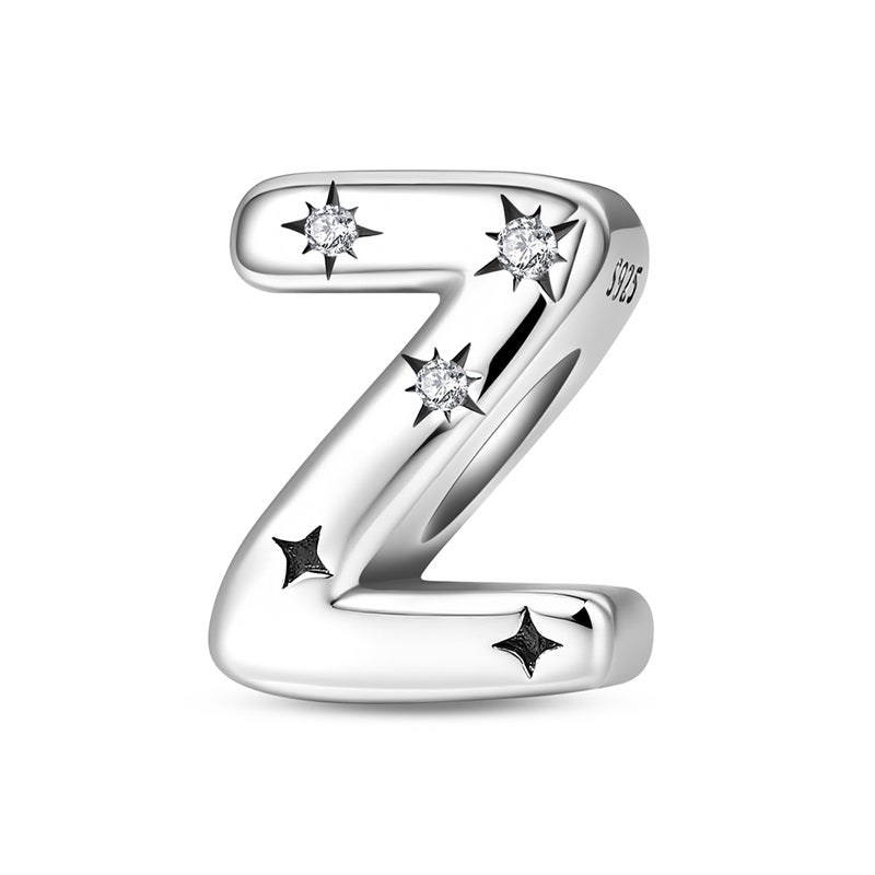 Amarante Jewelry Starry Letter A~Z Alphabet Charm