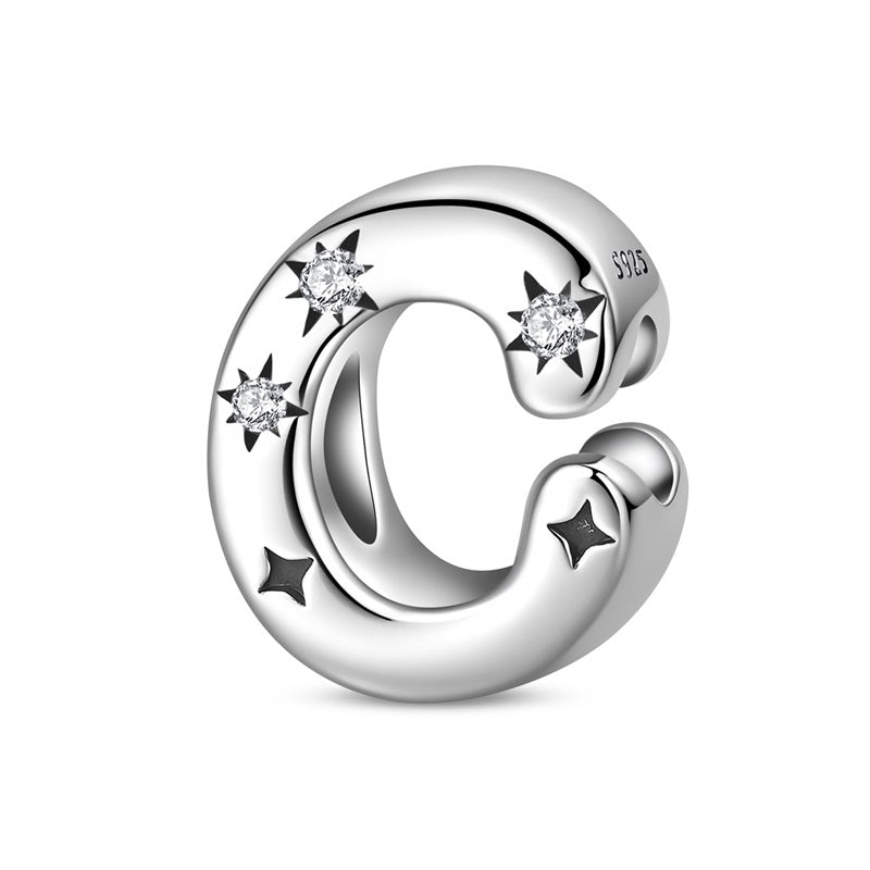 Amarante Jewelry Starry Letter A~Z Alphabet Charm