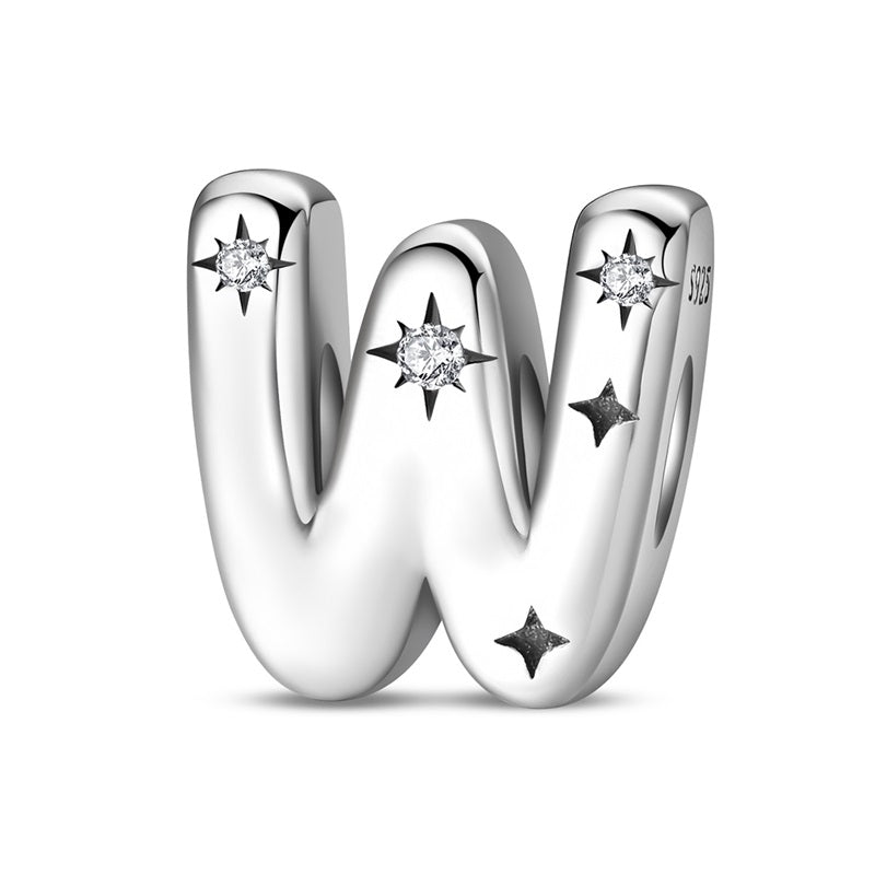 Amarante Jewelry Starry Letter A~Z Alphabet Charm