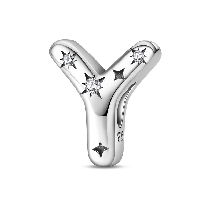 Amarante Jewelry Starry Letter A~Z Alphabet Charm