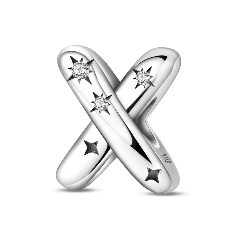 Amarante Jewelry Starry Letter A~Z Alphabet Charm
