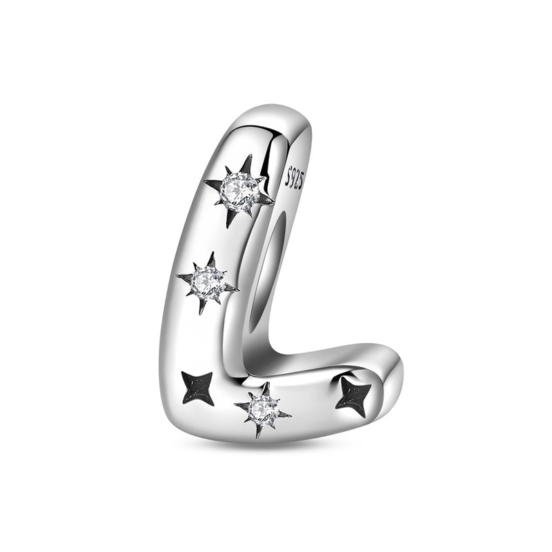 Amarante Jewelry Starry Letter A~Z Alphabet Charm