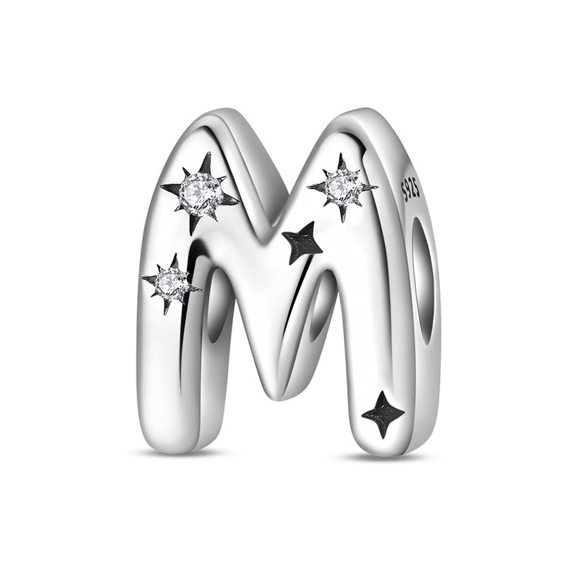 Amarante Jewelry Starry Letter A~Z Alphabet Charm
