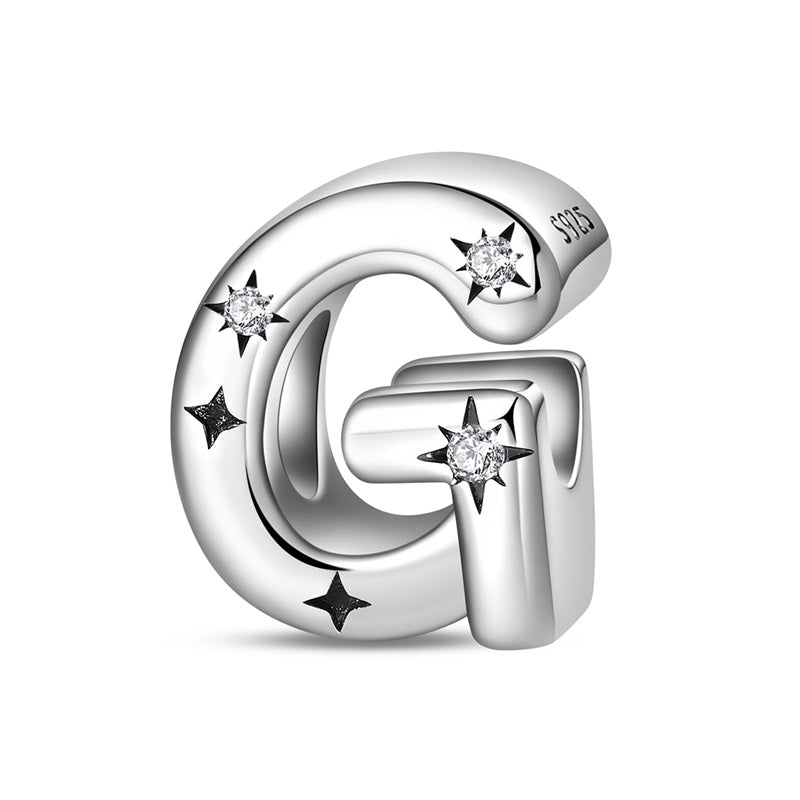 Amarante Jewelry Starry Letter A~Z Alphabet Charm