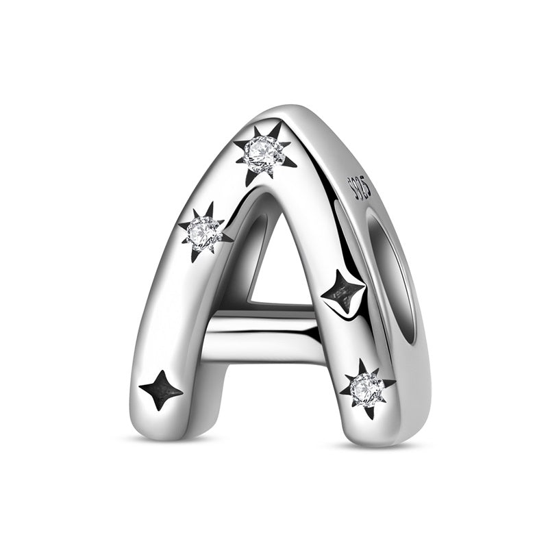 Amarante Jewelry Starry Letter A~Z Alphabet Charm