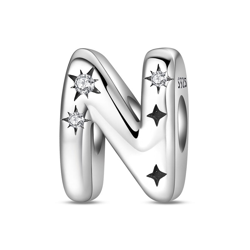 Amarante Jewelry Starry Letter A~Z Alphabet Charm