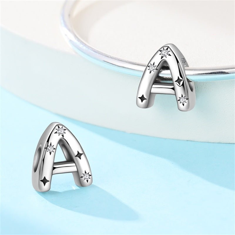 Amarante Jewelry Starry Letter A~Z Alphabet Charm