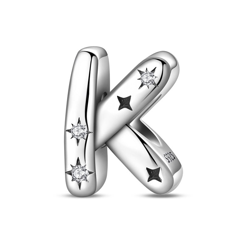 Amarante Jewelry Starry Letter A~Z Alphabet Charm