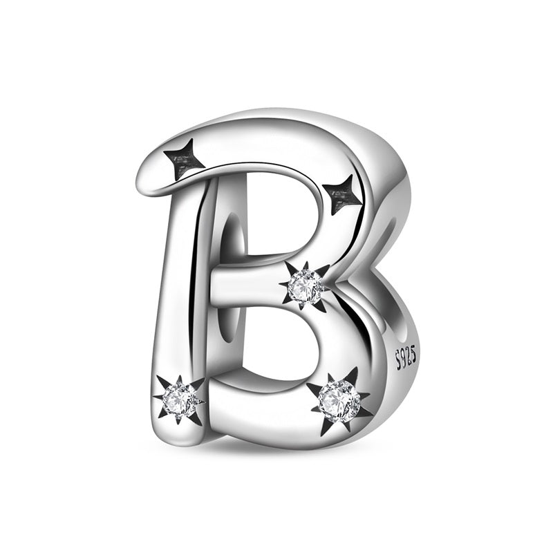 Amarante Jewelry Starry Letter A~Z Alphabet Charm