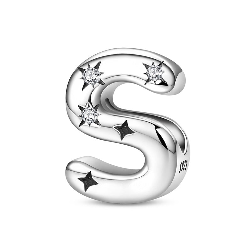 Amarante Jewelry Starry Letter A~Z Alphabet Charm