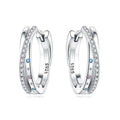 Amarante Jewelry Stellar Sparkle Crossover Hoops