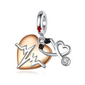 Amarante Jewelry Stethoscope Heart Dangle Charm
