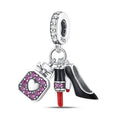 Amarante Jewelry Stiletto, Dress & Lipstick Dangle Charm