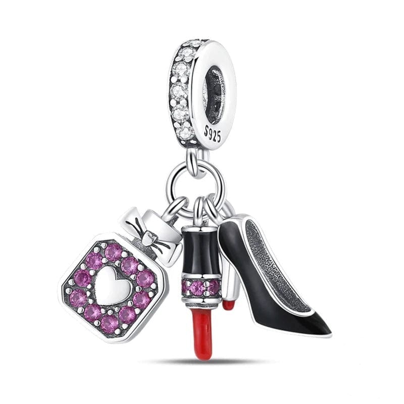 Amarante Jewelry Stiletto, Dress & Lipstick Dangle Charm