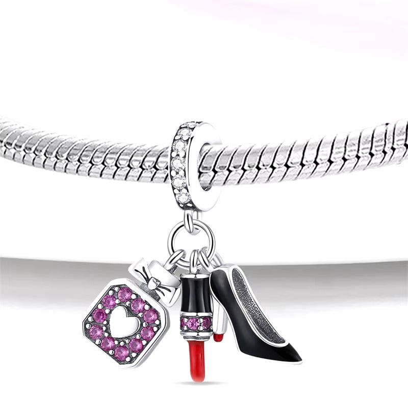 Amarante Jewelry Stiletto, Dress & Lipstick Dangle Charm