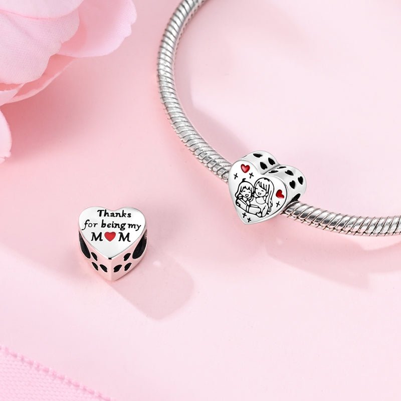 Amarante Jewelry Storytime Mother & Daughter Love Heart Charm