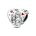 Amarante Jewelry Storytime Mother & Daughter Love Heart Charm