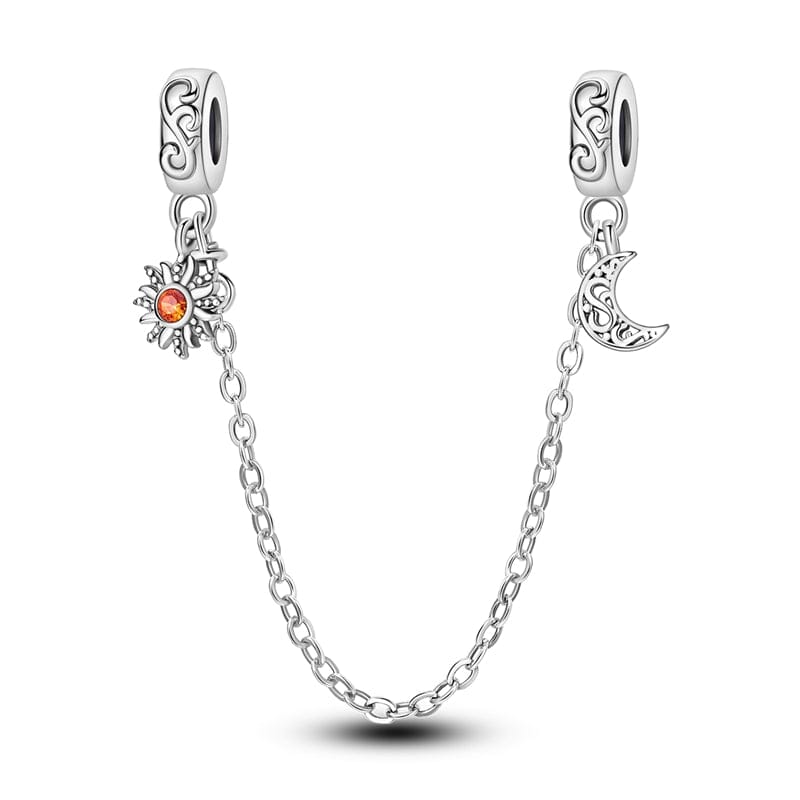 Amarante Jewelry Sun & Crescent Moon Cosmic Safety Chain