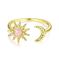 Amarante Jewelry Sun & Moon Harmony Adjustable Ring