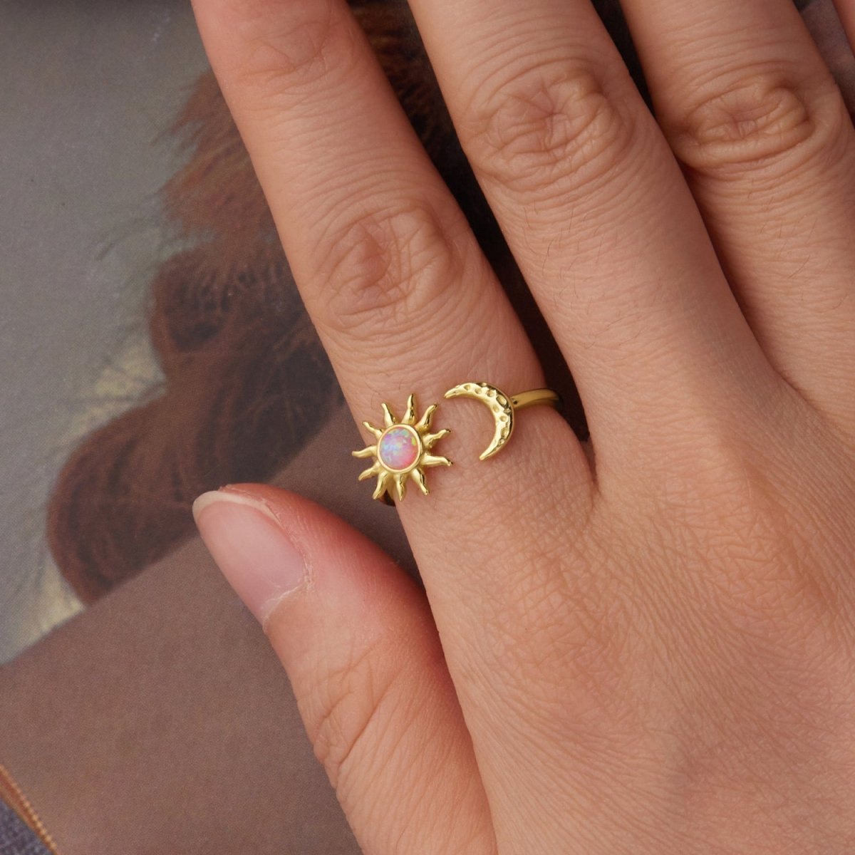 Amarante Jewelry Sun & Moon Harmony Adjustable Ring