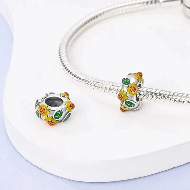 Amarante Jewelry Sunflower Blossom Charm Spacer