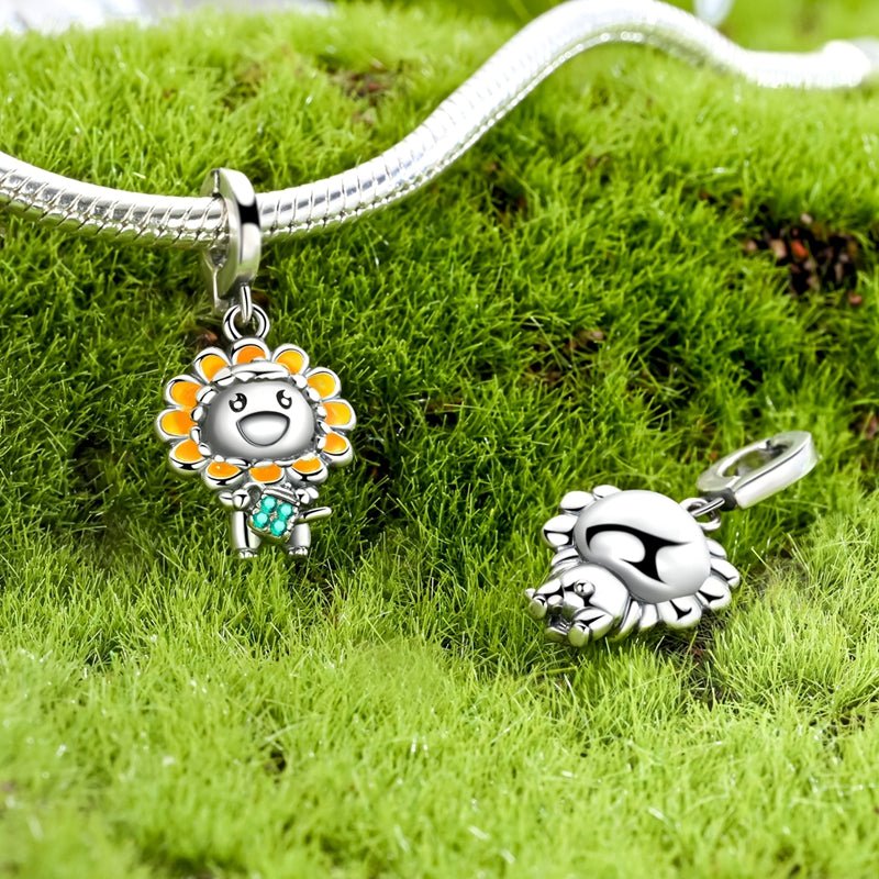 Amarante Jewelry Sunflower Costume Girl Dangle Charm
