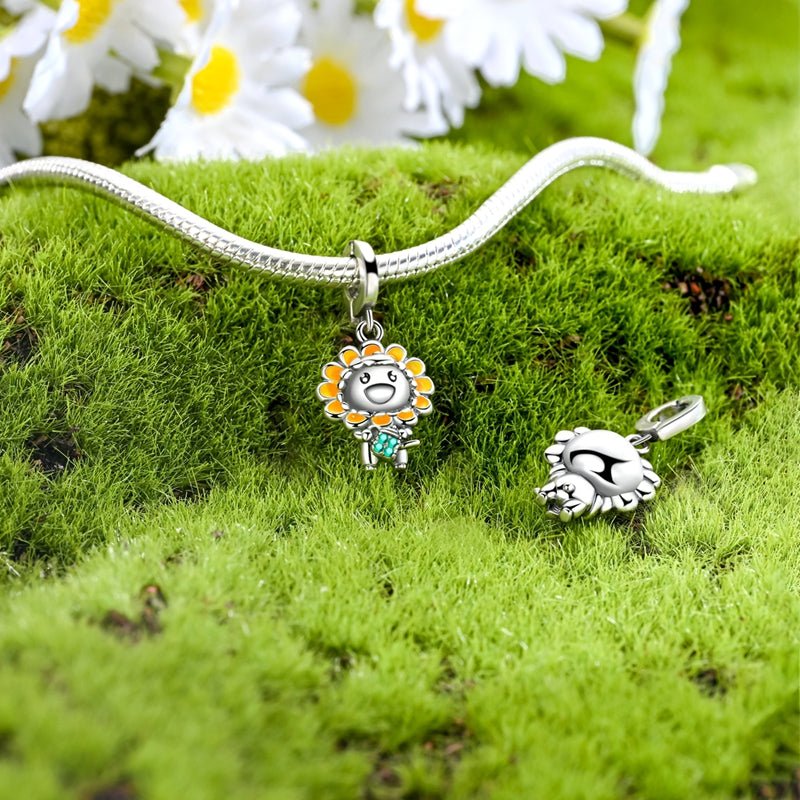Amarante Jewelry Sunflower Costume Girl Dangle Charm