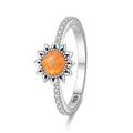 Amarante Jewelry Sunflower Orange Opal Radiance Ring