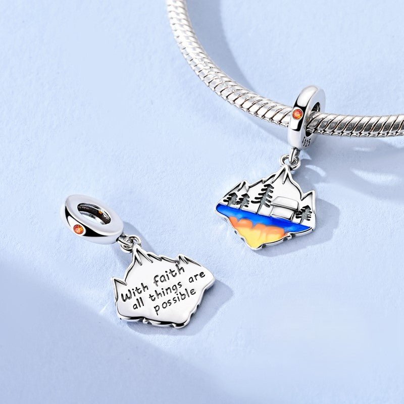 Amarante Jewelry Sunset Mountain Faith Dangle Charm