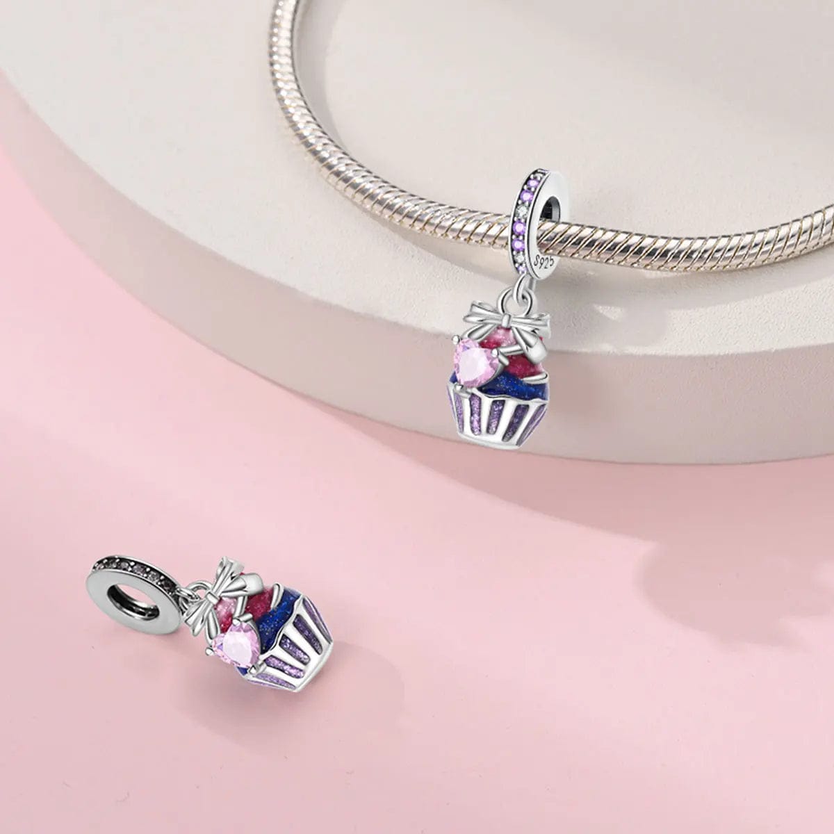 Amarante Jewelry Sweet Cupcake Dangle Charm