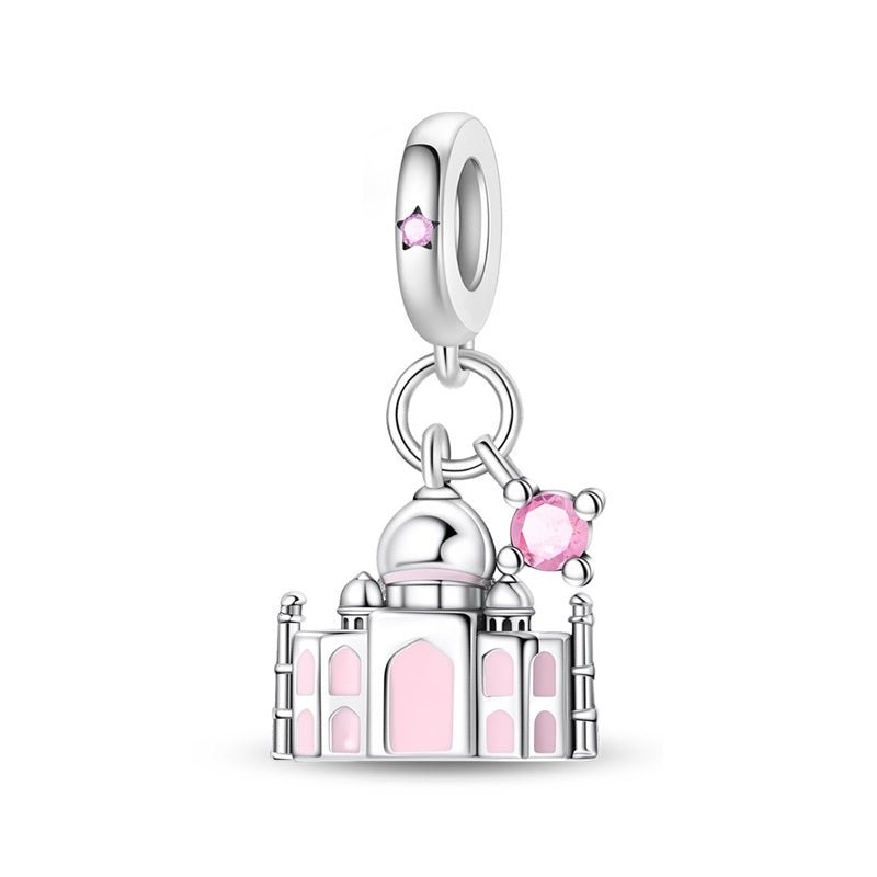Amarante Jewelry Taj Mahal with Crystal Accent Dangle Charm