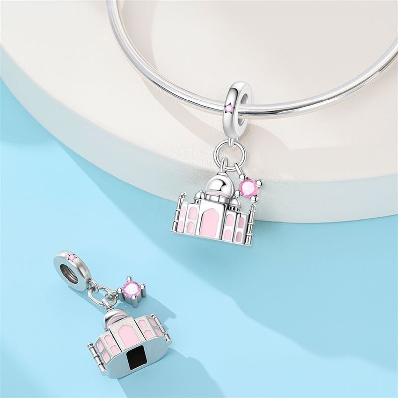 Amarante Jewelry Taj Mahal with Crystal Accent Dangle Charm