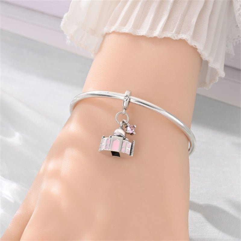 Amarante Jewelry Taj Mahal with Crystal Accent Dangle Charm