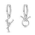 Amarante Jewelry Taurus Constellation Zodiac Hoop Earrings