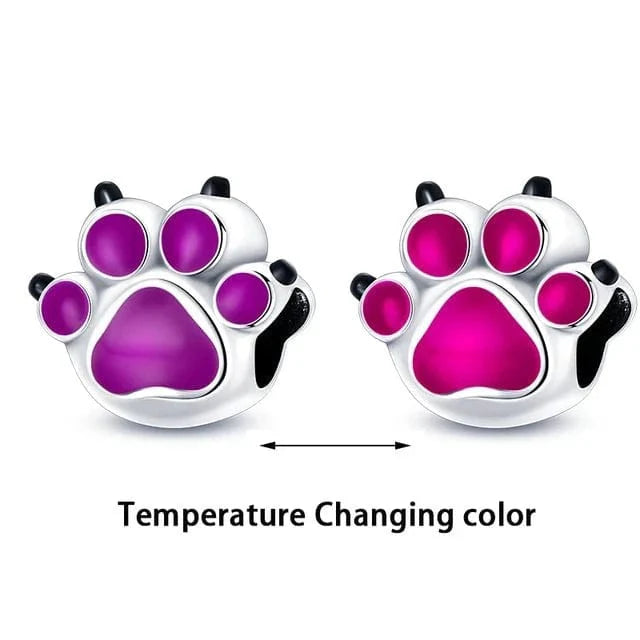Amarante Jewelry Temperature Changing Color Paw Charm