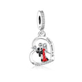 Amarante Jewelry The Nightmare Before Christmas Couple Heart Charm