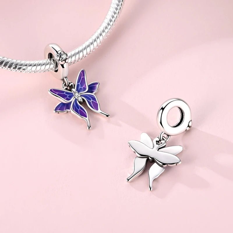 Amarante Jewelry Thermochromic Purple Butterfly Dangle Charm