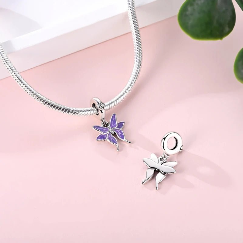 Amarante Jewelry Thermochromic Purple Butterfly Dangle Charm