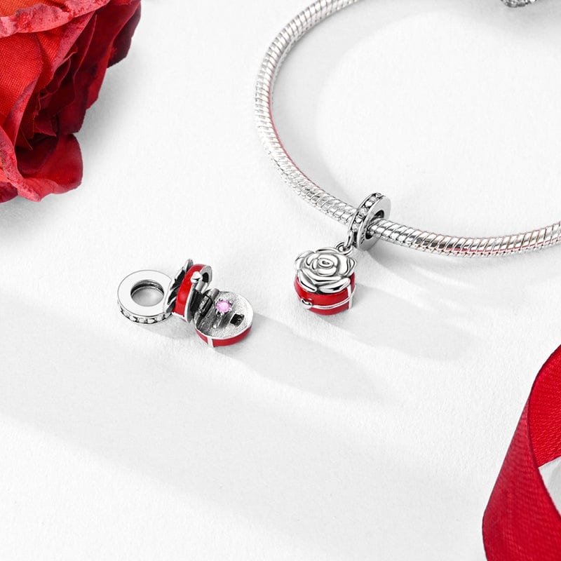 Amarante Jewelry Rose in Bloom Dangle Charm
