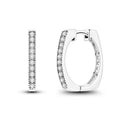 Amarante Jewelry Timeless Square Crystal Hoop Earrings