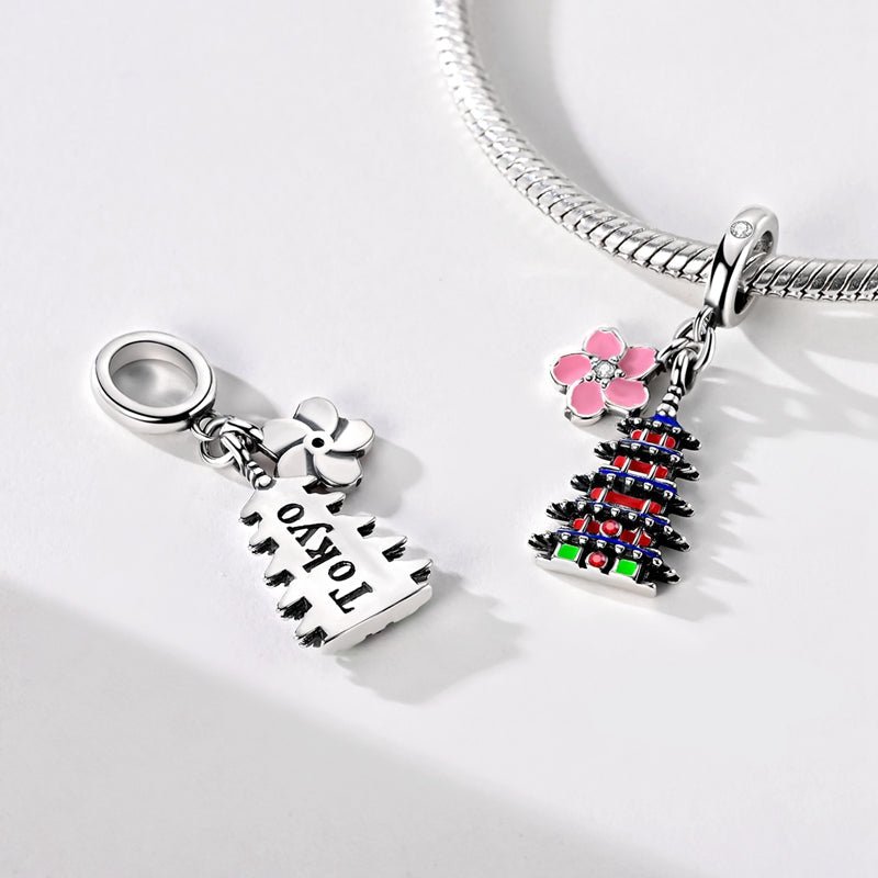 Amarante Jewelry Tokyo Asakusa with Cherry Blossom Dangle Charm