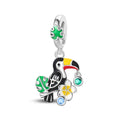 Amarante Jewelry Toucan, Monstera Leaf & Plumeria Dangle Charm