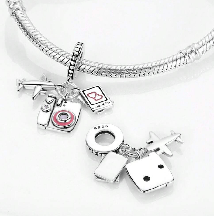 Amarante Jewelry Travel Moments Camera & Airplane Charm