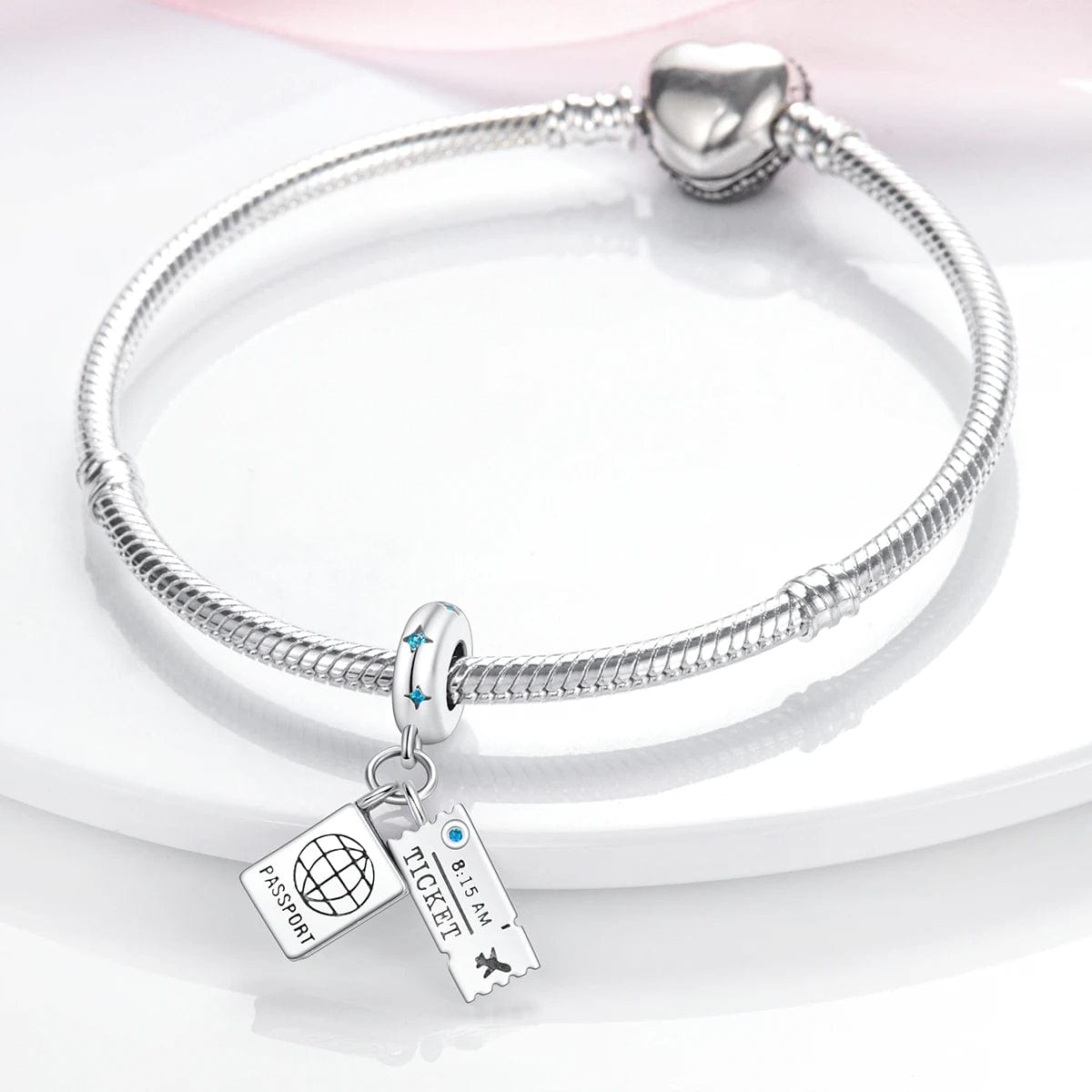 Amarante Jewelry Travel Passport and Ticket Dangle Charm