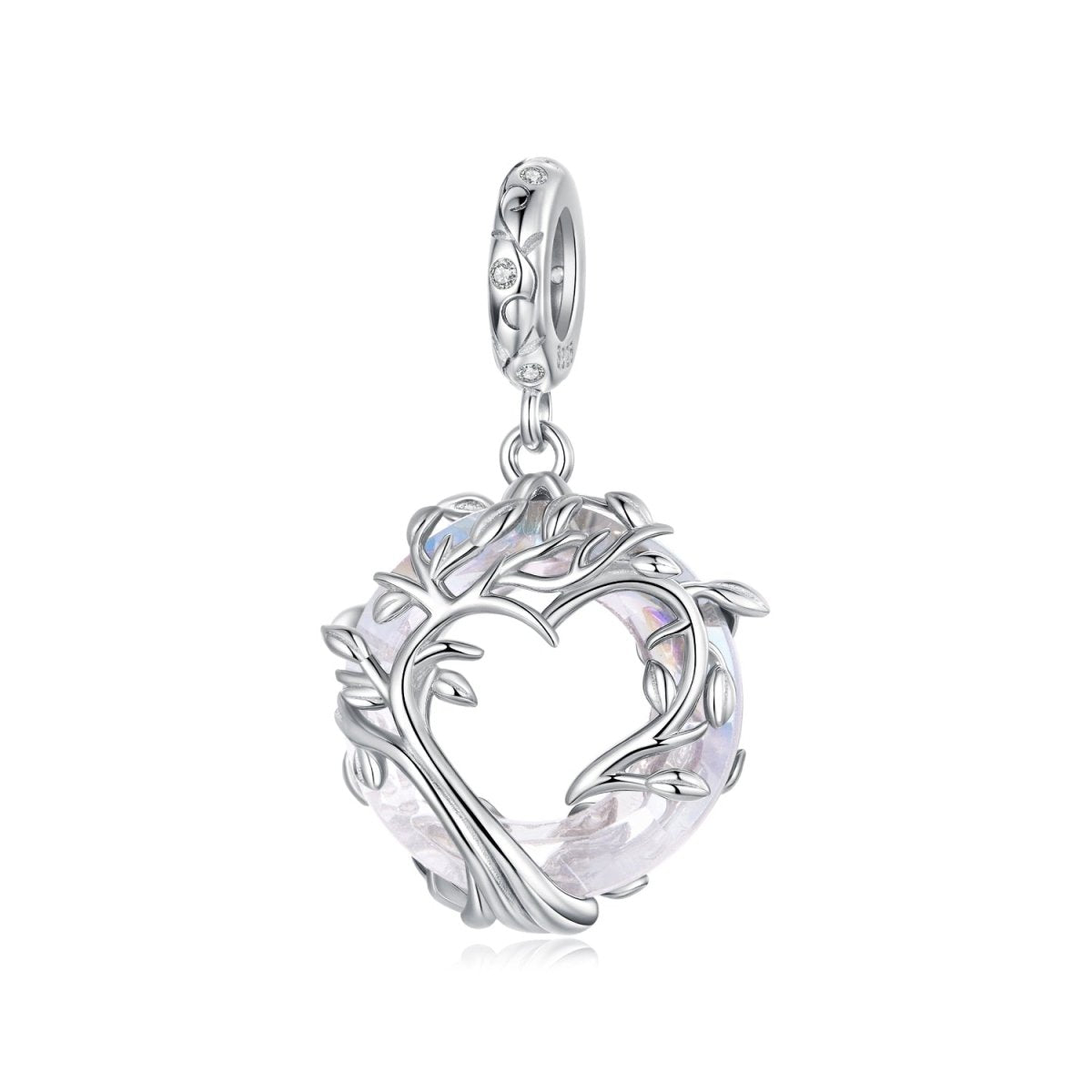 Amarante Jewelry Tree of Life Heart Glow Dangle Charm